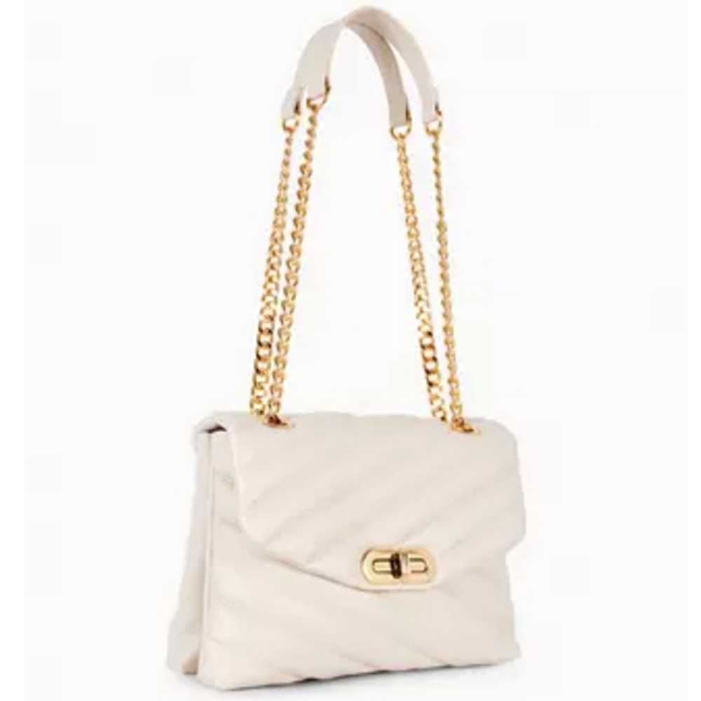 Quilted Faux Leather Shoulder Crossbody Bag